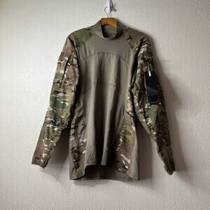 Massif Army Combat Shirt ACS Flame Resistant Camo Camouflage Large Soldier Maine